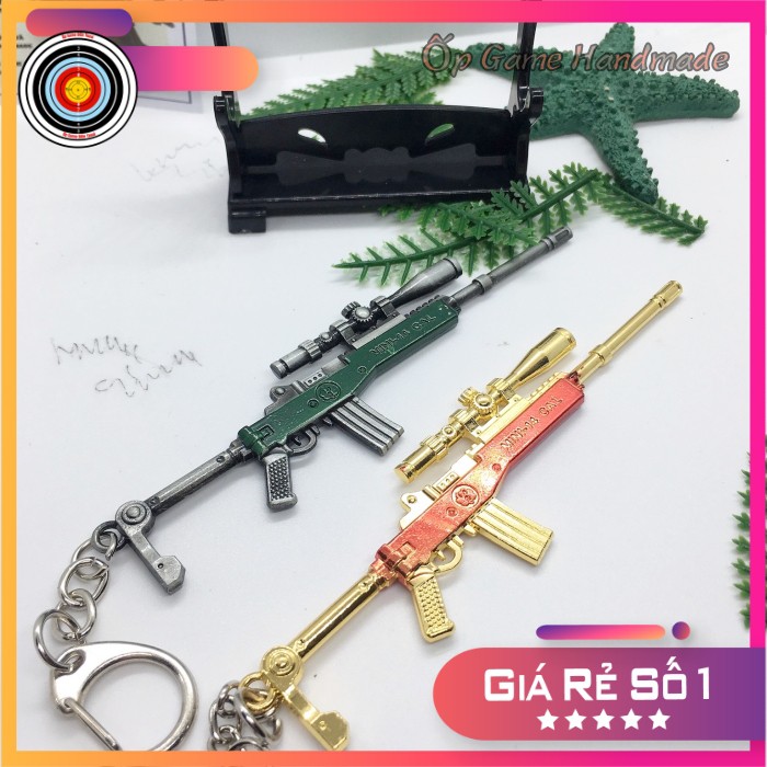 Móc Khoá PUBG Mini 14 Skin bộ đội siêu đẹp dài 12cm độc đáo 2021