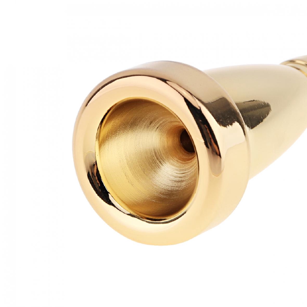 3C 5C 7C Gold Plated Metal Trumpet Mouthpiece Bullet Shape