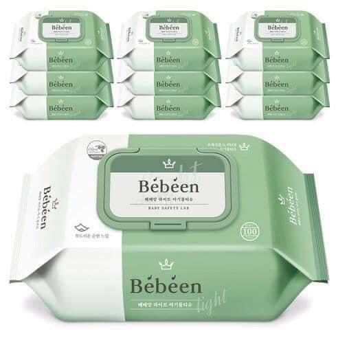 Khăn Ướt Bebeen Original Hàn Quốc 100 Tờ không mùi