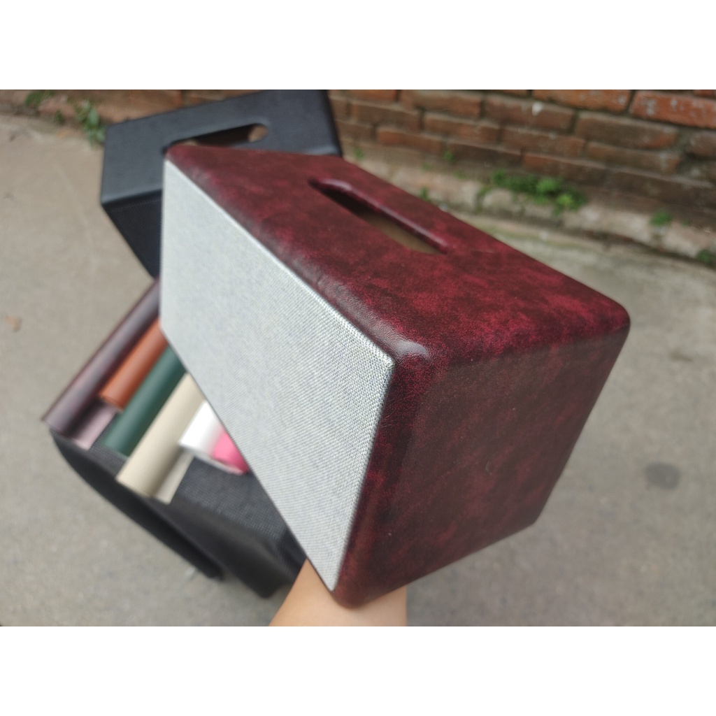 MetaSound: Box thô KT 295mm x 150mm x150mm gỗ MDF 9mm, Khoét lỗ loa và bọc da theo yêu cầu, kt phổ thông nhiều a/e chọn