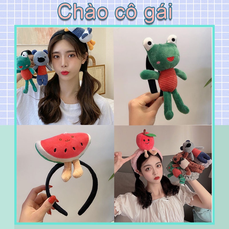 Cài tóc rửa mặt dễ thương phong cách Hàn Quốc nhiều loại tùy chọn