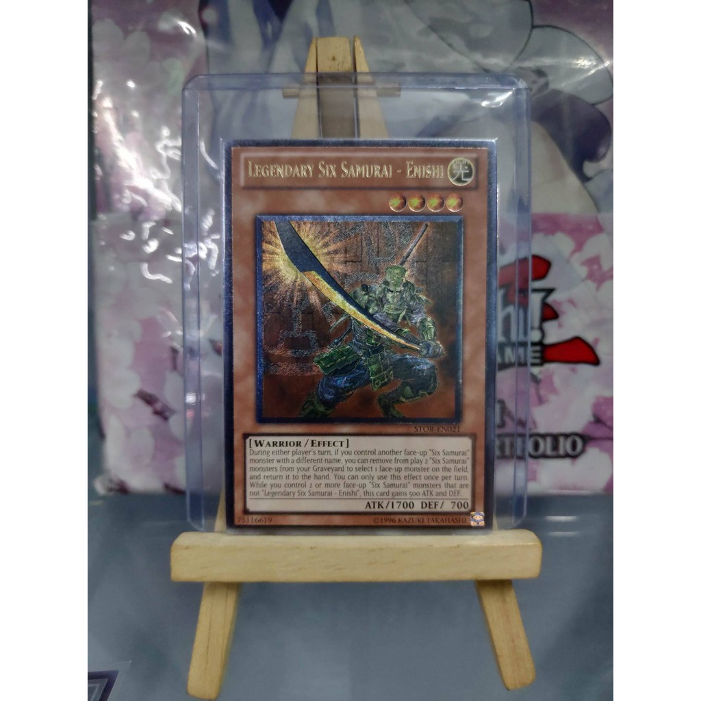 Lá bài thẻ bài Yugioh Legendary Six Samurai - Enishi - Ultimate Rare - Tặng bọc bài nhựa bảo quản