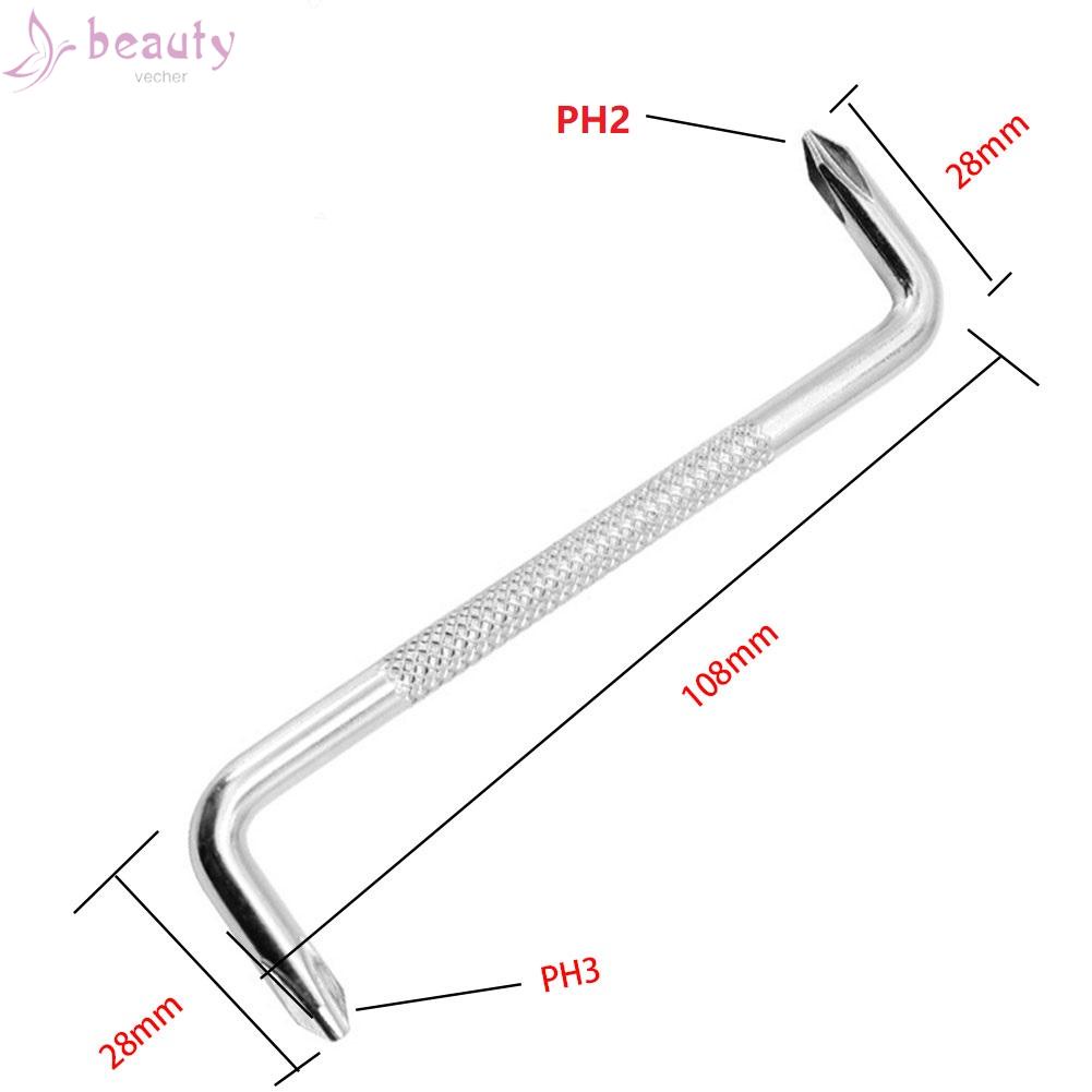 Set 2 Tua Vít S2 Đầu Nam Châm Chữ Z Bằng Thép Chuyên Dụng