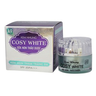 kem nhung cosy white sữa non thảo dược kem mụn thâm trắng da mờ sẹo giảm nhờn làm dịu da A9 (18g)