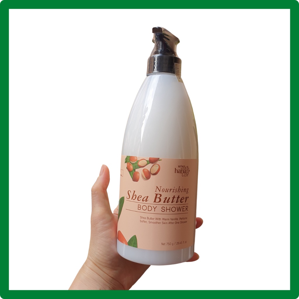 Sữa Tắm Dưỡng Ẩm Bơ Sữa Hạt Mỡ RIORI Nourishing Shea Butter Body Shower 750g - Chiết Xuất Sữa Dê và Bơ Hạt Mỡ