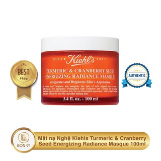 Mặt nạ Nghệ Kiehls Turmeric & Cranberry Seed Energizing Radiance Masque 100ml - Bon91