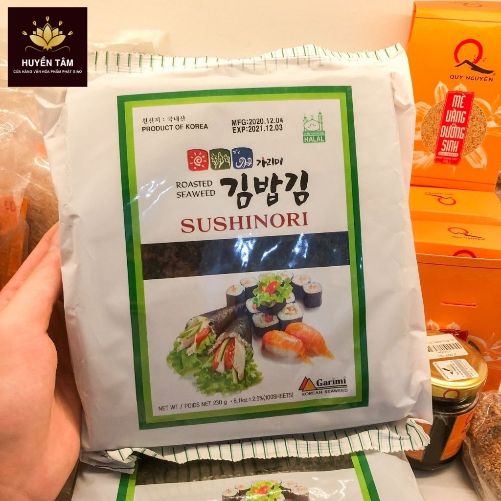 [10 lá] Rong biển cuộn cơm kimbab Hàn Quốc (Sushinori) (10 lá)