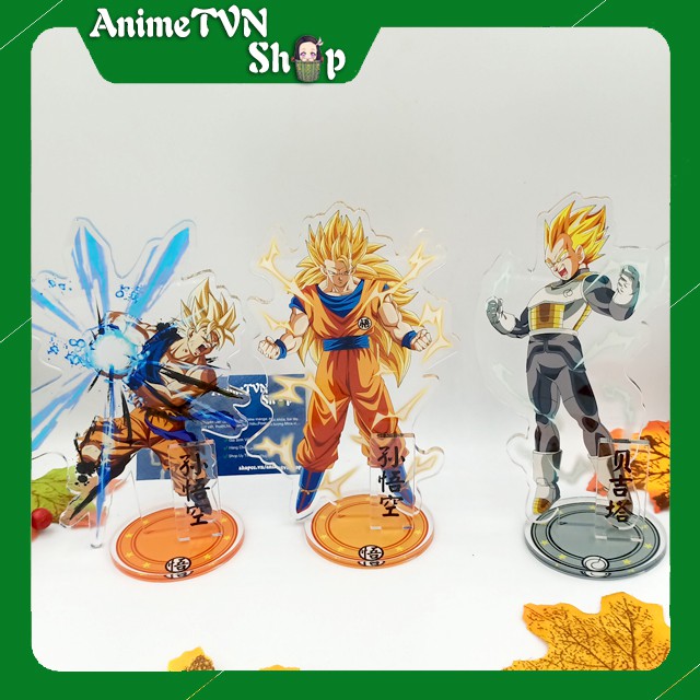 Tượng Mica Standee anime/manga Dragon Ball - Nhựa Cứng Acrylic In nhiều chi tiết sắc nét có bảng tên nhân vật