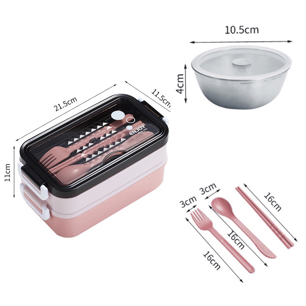 Hộp Đựng Cơm Giữ Nhiệt Inox 304 FANTASTIC - Hộp Cơm 2 Tầng -