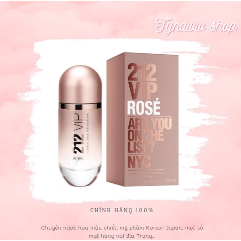 ✨ Mẫu thử nước hoa nữ Carolina Herrera 212 VIP Rose 𝕿𝖞𝖓𝖆𝖜𝖜 𝖘𝖍𝖔𝖕