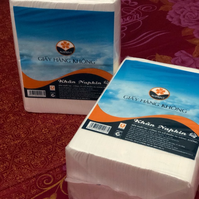 Giấy ăn Vietnam Airline chuẩn loại đẹp