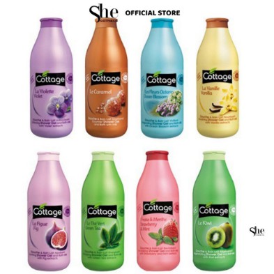 SỮA TẮM DƯỠNG THỂ / COTTAGE /Sữa tắm trắng da Cottage 750ml Của Pháp