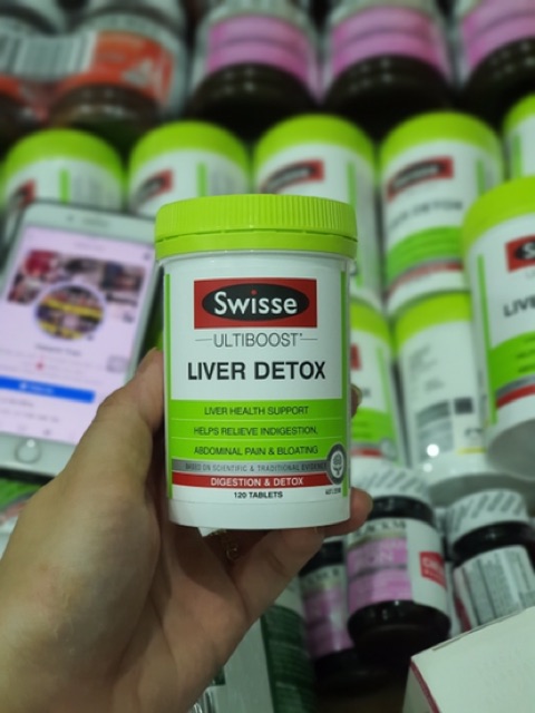 [Mã 66FMCGSALE hoàn 8% xu đơn 500K] [60/120/200]Viên uống thải độc gan Swisse Liver Detox