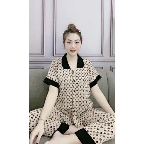 Đồ bộ pijama hàng 2CE cao cấp tay ngắn quần dài Mango loại 1 | BigBuy360 - bigbuy360.vn