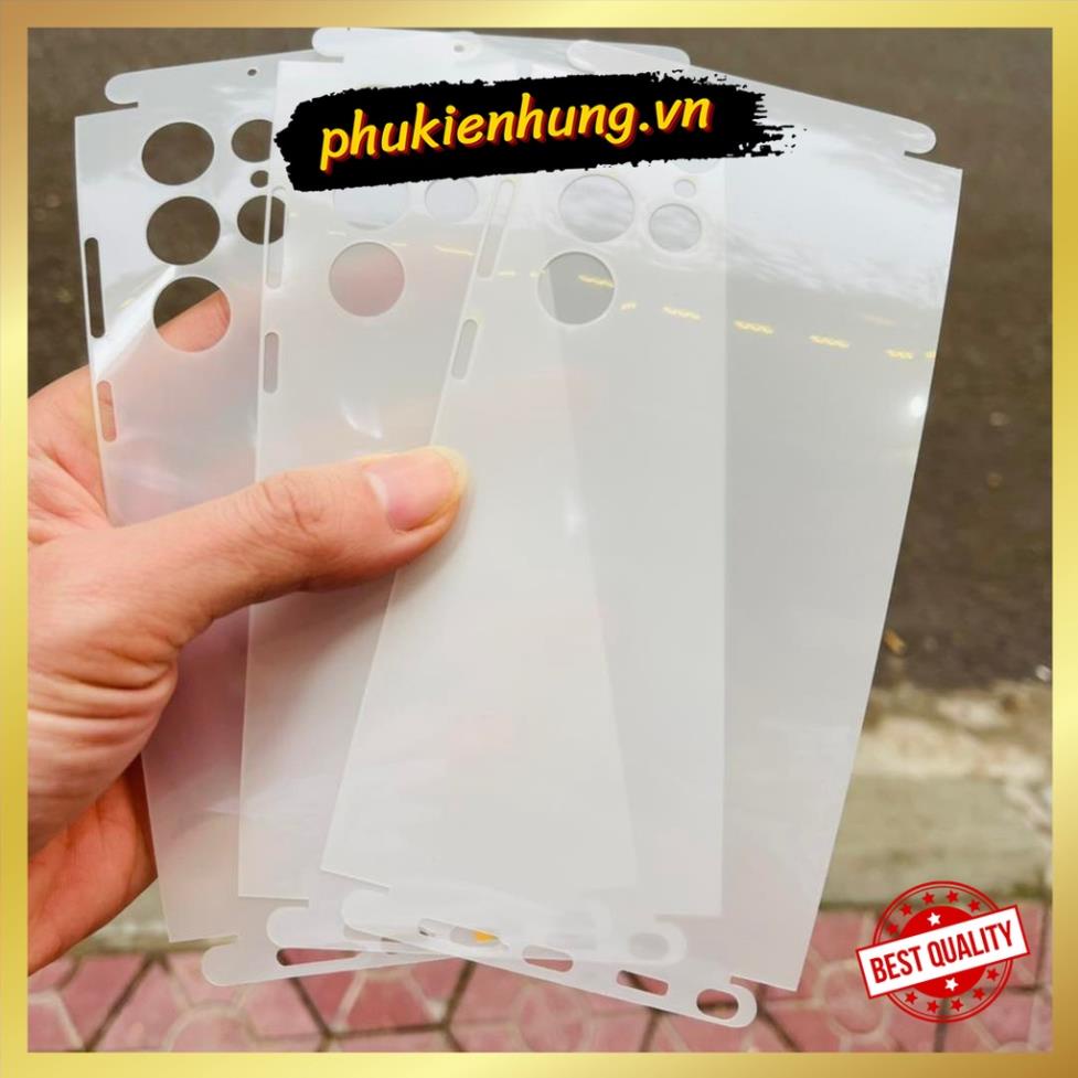 Miếng dán PPF màn hình Samsung S22 Ultra / S22 Plus / S22 và mặt lưng full viền,cao cấp