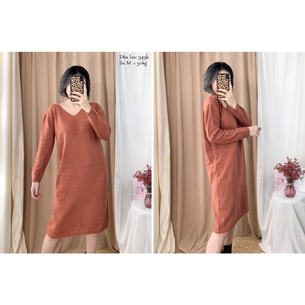 Đầm len thu - đông 2 hand