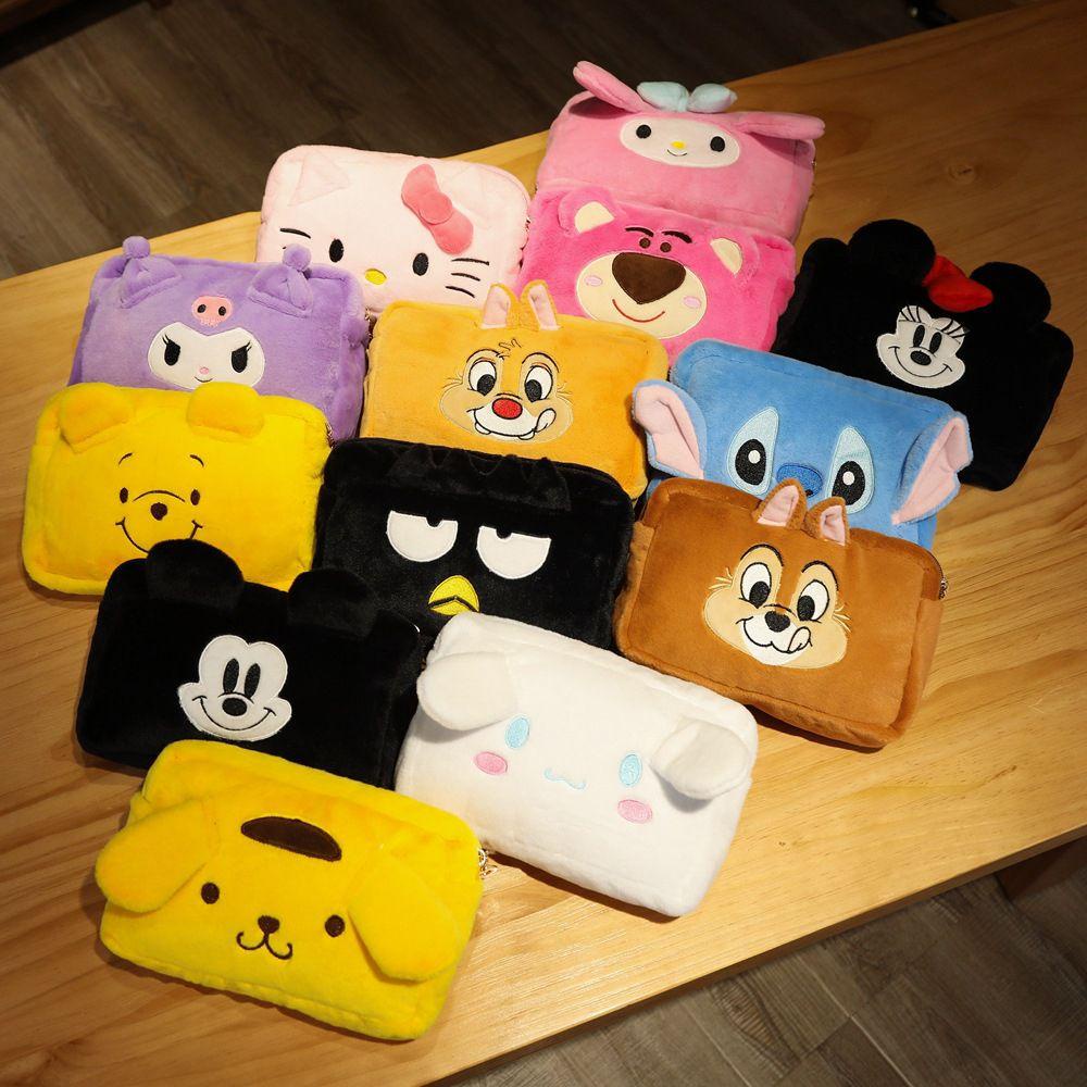 OCEANMAP Túi Đựng Mỹ Phẩm Du Lịch Sức Chứa Lớn In Họa Tiết Mèo Kitty Dễ Thương Cho Nữ