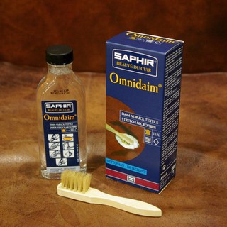 Làm sạch da lộn, vải nỉ Omidaim Saphir Pháp