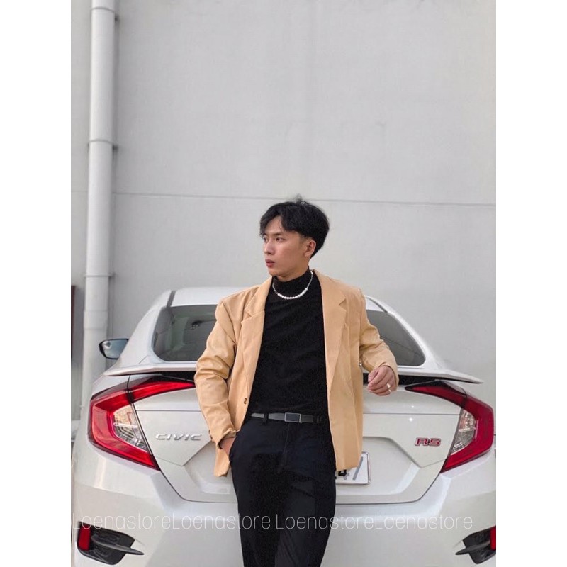 Áo Blazer Nam Màu Be Và Đen Phong Cách Hàn Quốc Tất Cả Ảnh Đều Do Shop Chụp (Video chụp & ảnh cận chất)