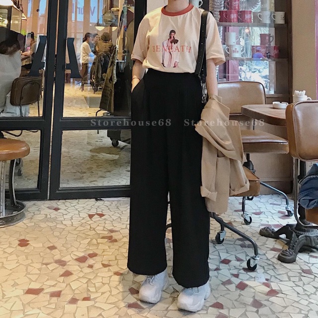 Quần culottes dài khoá kéo hông ( kèm video)