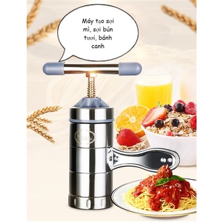 Máy ép sợi bánh canh, Spaghetti, Khuôn tạo sợi mì, sợi bún tươi 5 đầu ra - sp bằng INox