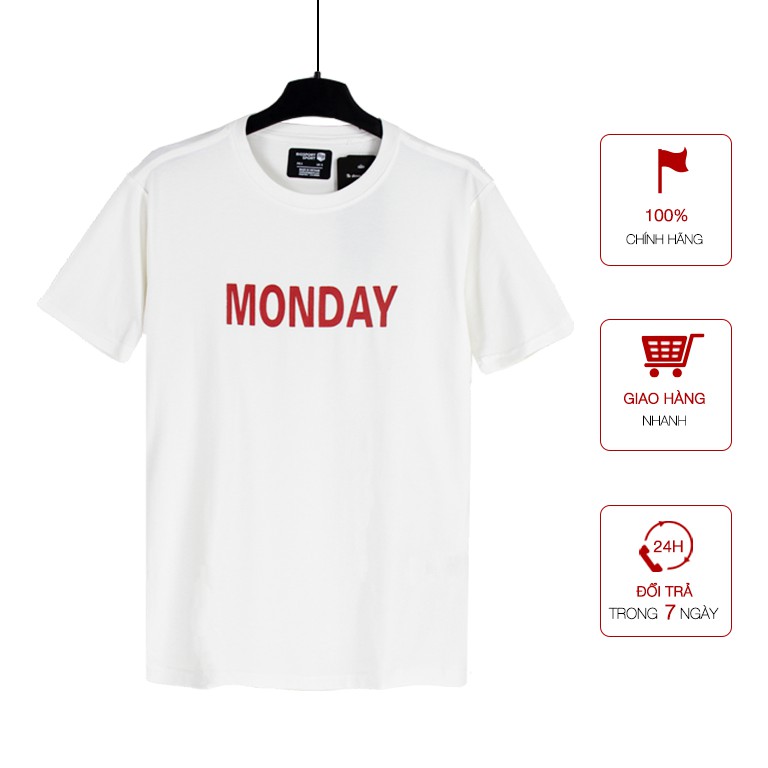 Áo Thun Nam Thể Thao Các Ngày Thứ Trong Tuần Cổ Tròn Form Rộng Vải Cotton 100% Cao Cấp - Big Sport, BS10