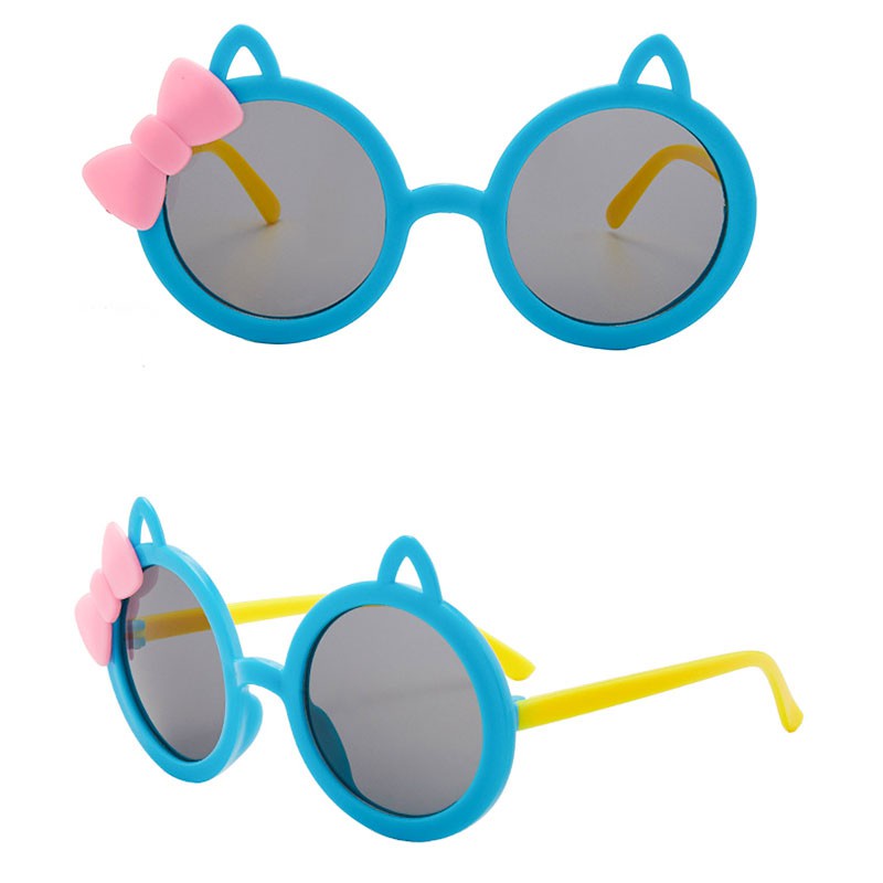 Kính Mát Gọng Tròn Hình Thỏ Dễ Thương Thời Trang 2022 Cho Bé Gái