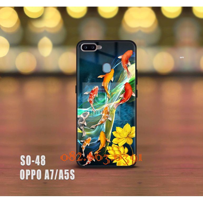 Ốp lưng Oppo A7 / A5S hình cá koi siêu đẹp