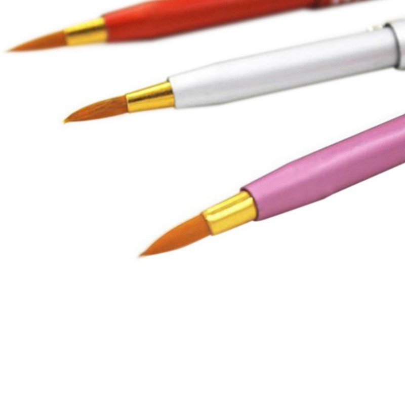 1 Pc Makeup Brushes Cọ môi cầm tay vỏ kim loại cho nữ