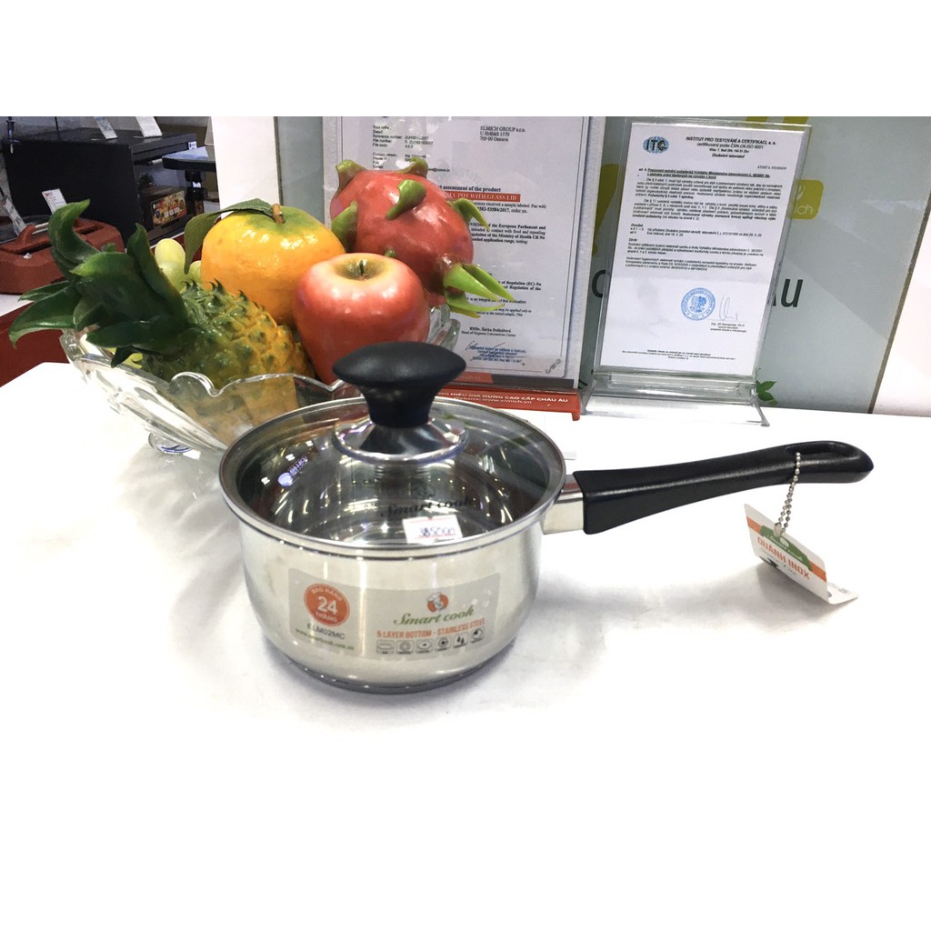 QUÁNH INOX ĐÁY TỪ ELMICH SMARTCOOK 14CM SM6989