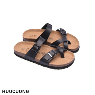 DÉP HỮU CƯỜNG XỎ NGÓN - ĐẾ TRẤU, DA PU CHỐNG NƯỚC