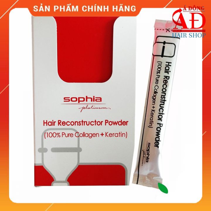 BỘT COLLAGEN SOPHIA PHỤC HỒI TÓC HƯ TỔN TUYỆT VỜI 13g x 10