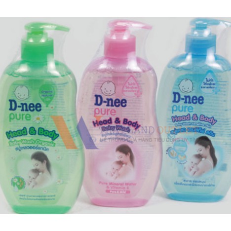 (Hàng Chình Hảng Cty Đại Thịnh PP ) Sữa Tắm Gọi DNEE 800ml Toàn Thân Cho Be Sơ Sinh
