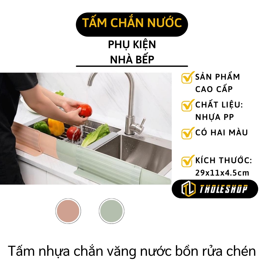 Tấm Chắn Nhà Bếp - Tấm Nhựa Chắn Văng Nước Bồn Rửa Chén, Chất Liệu Bền Đẹp, Tiện Lợi 7594
