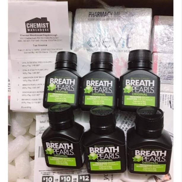 Viên thơm miệng thảo dược Úc Breath Pearls