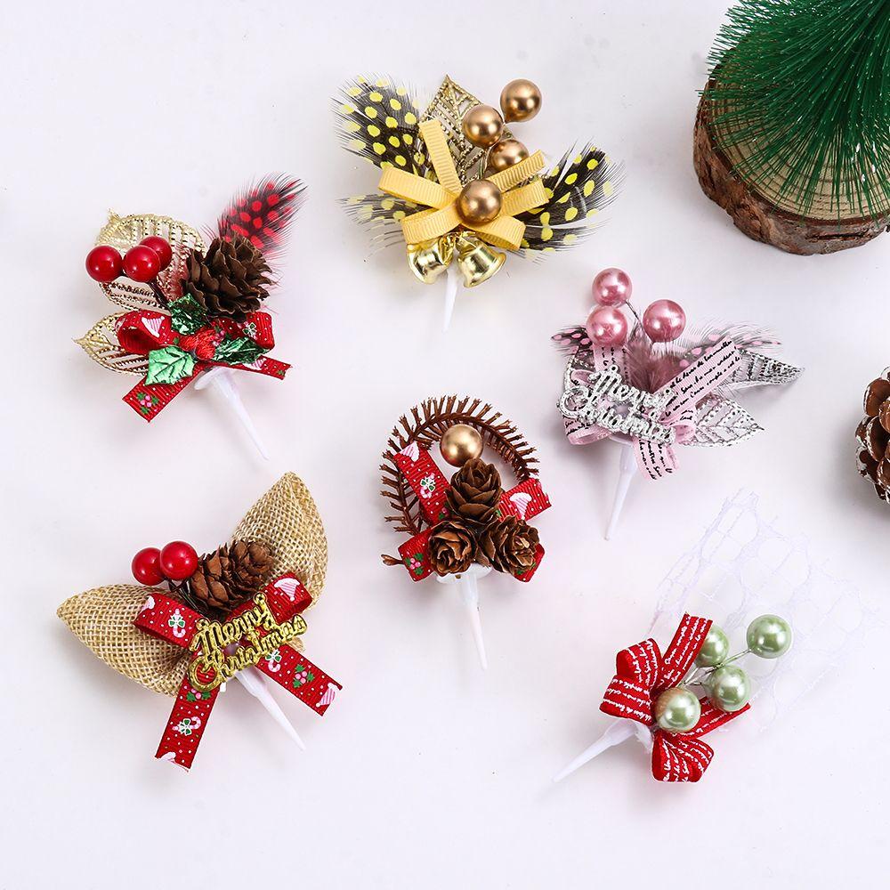 KUNHEV Hoa Mẫu Đơn Trang Trí Bánh Kem Giáng Sinh