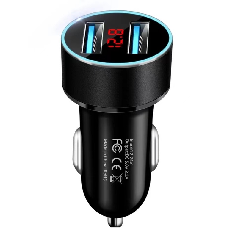 Tẩu Sạc Điện Thoại / Máy Tính Bảng Cổng USB Kép 3.1A Cho Xe Hơi