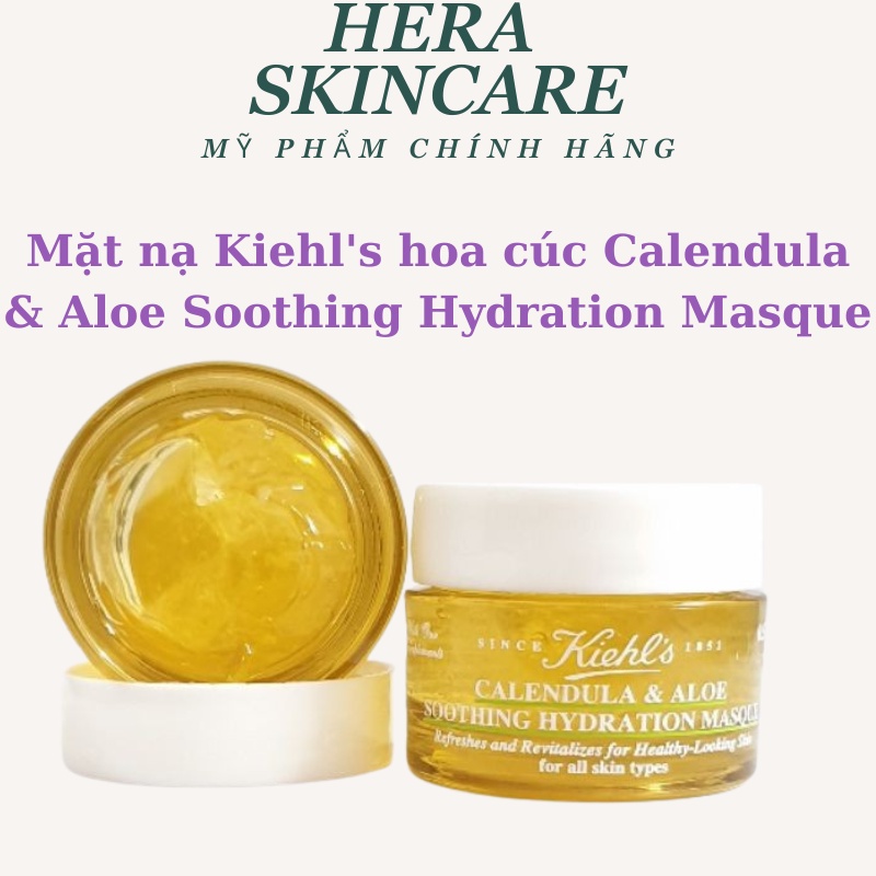 Mặt nạ Kiehl's hoa cúc Calendula &amp; Aloe Soothing Hydration Masque