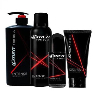Combo DG Xmen Boss 650ml- Xịt khử mùi Xmen Boss 150ml- Lăn khử mùi Xmen Boss 50ml- Gel vuốt tóc Boss 150ml( Intense)