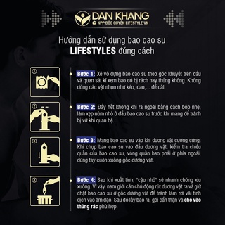Bao cao su LifeStyles Zero cao cấp siêu mỏng 3 bao