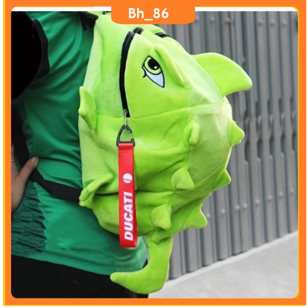 Balo Khủng Long Vải Nhung Cao Cấp Đựng Nón Fullface Size Lớn