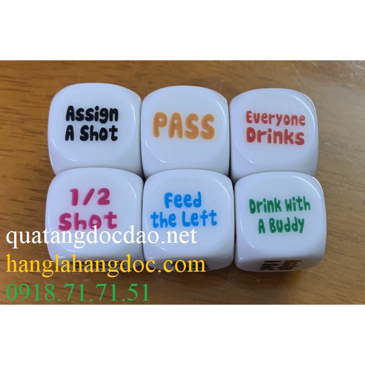 Hột xí ngầu uống bia tiếng Anh 2cm phiên bản mới  TA2b