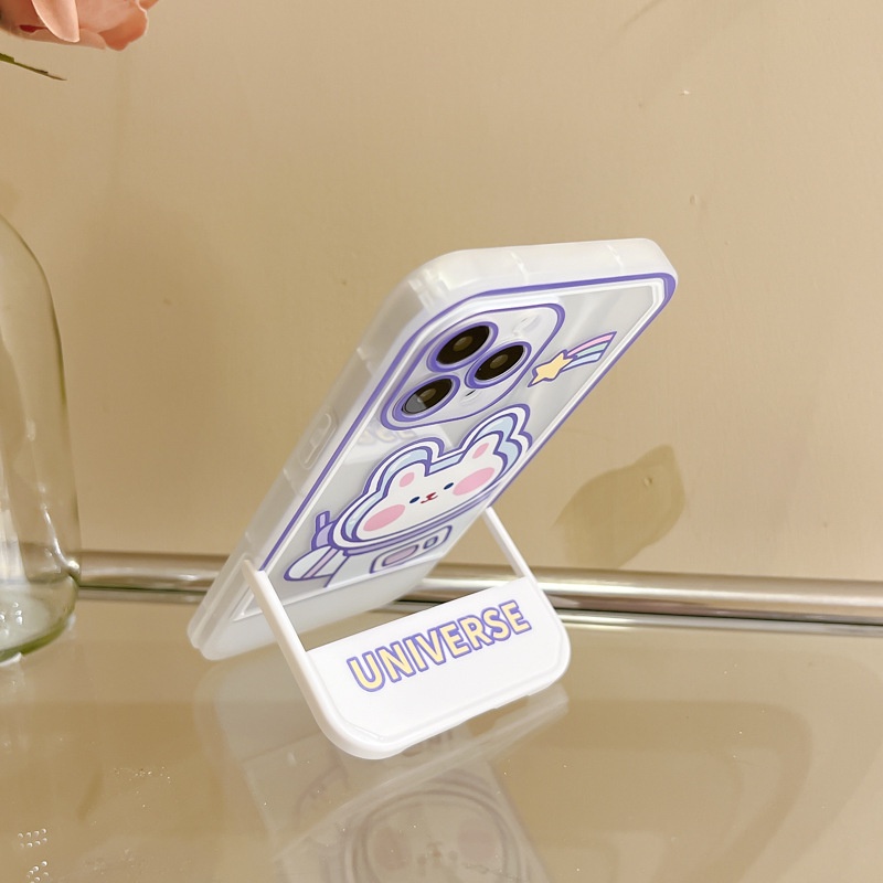 Ốp Điện Thoại Có Giá Đỡ Hình Thỏ Hoạt Hình Cho iphone12 / 13 / 14 11Promax 11 / 6 / 7 / 8