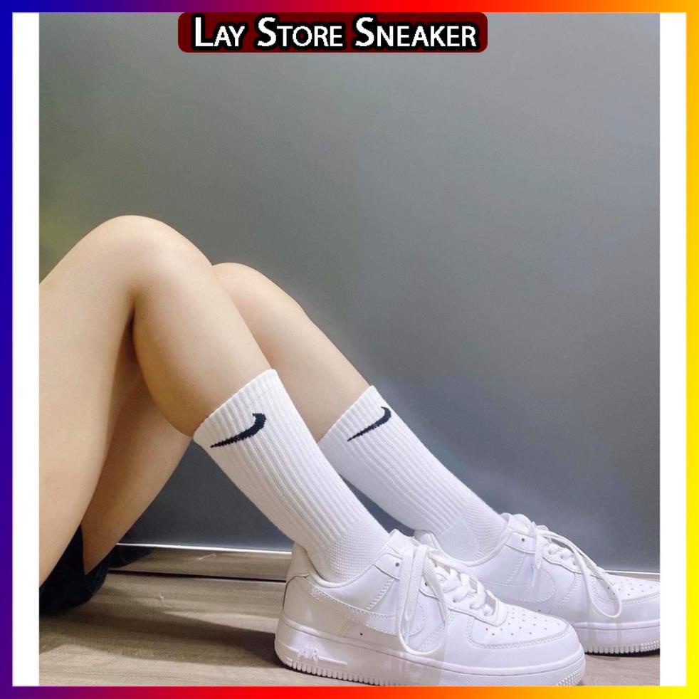 Tẩt Cao Cổ Màu Trắng Nam Nữ cực hot dễ phối đồ với giày sneaker - NT STORE SNEAKER