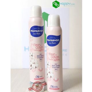 Xịt thơm nách Monsavon 200ml, Pháp