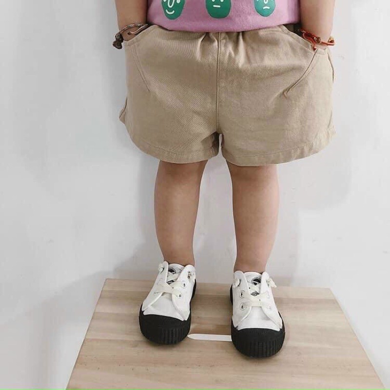 KÈM ẢNH THẬT QUẦN SOOC KAKI TÚI HỘP CHO BÉ