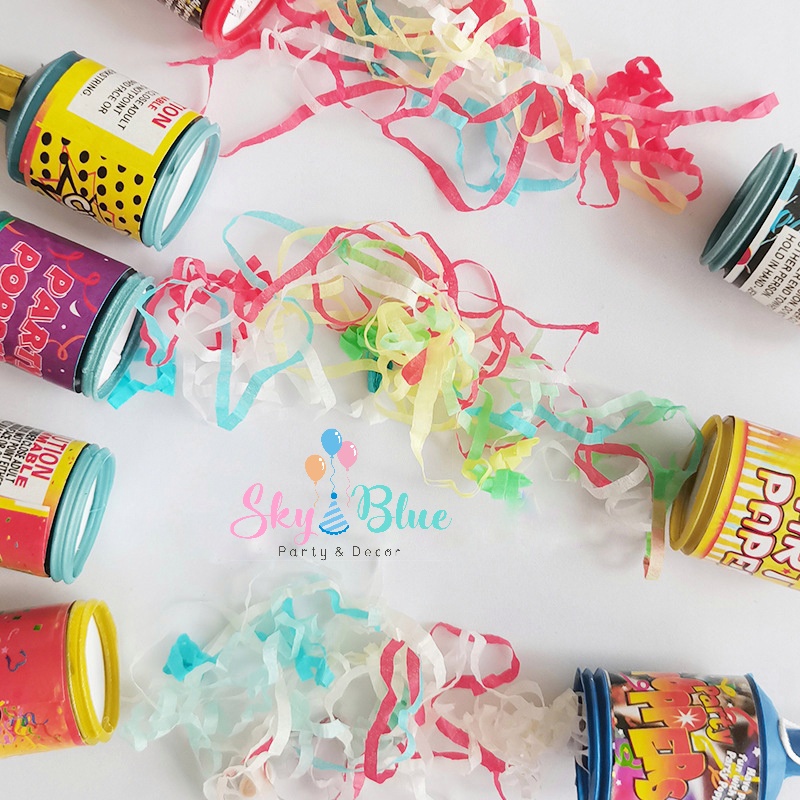 Phụt giấy sợi mini vui chơi cho tiêc, party, sinh nhật,...
