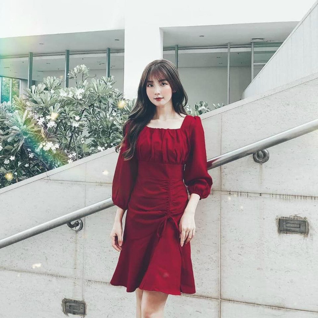 Đầm Dự Tiệc Bigsize, Váy Đầm Bigsize Thiết Kế Bèo Ngực, Rúm Hông che khuyết điểm mỡ bụng, đầm che bụng mỡ | BigBuy360 - bigbuy360.vn