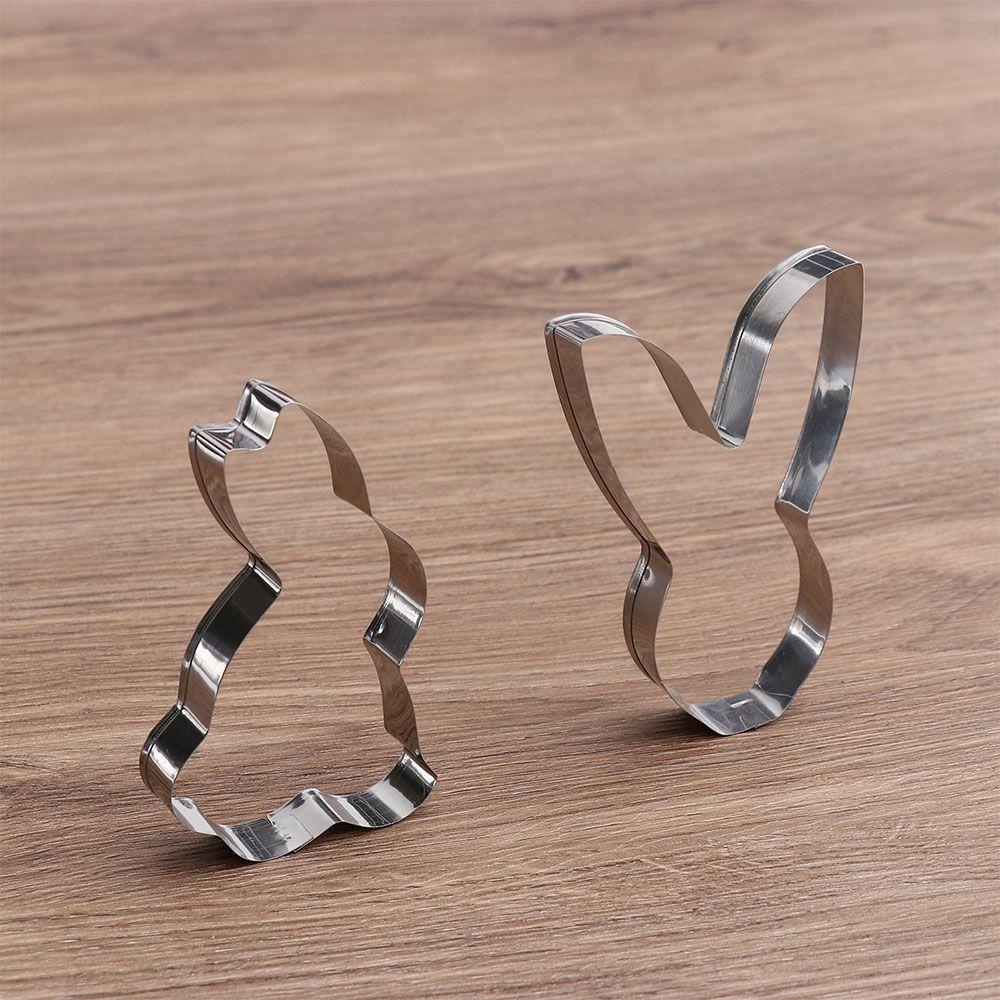 PINEVN Khuôn Làm Bánh &amp; Trứng Phục Sinh Hình Thỏ Phục Sinh Bằng Thép Không Gỉ