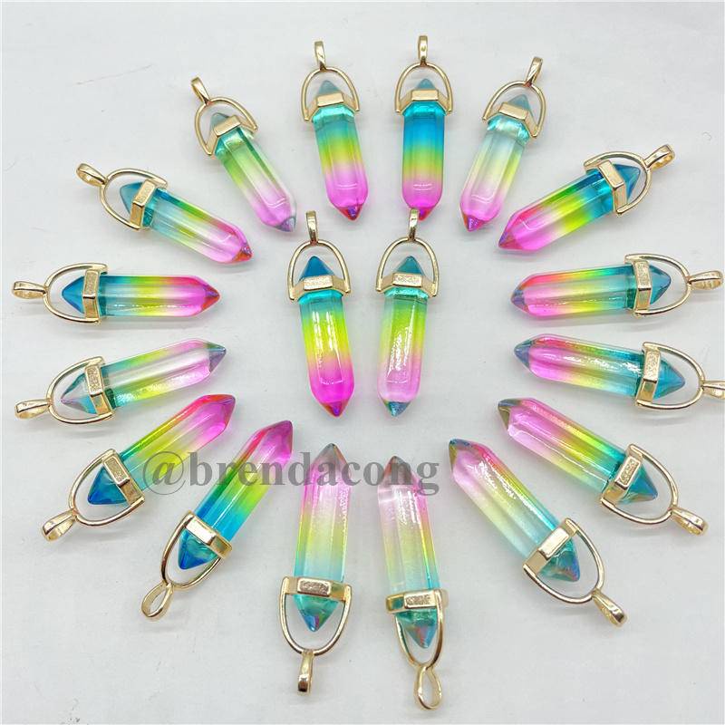 Mặt Vòng cổ Pha Lê Nhân Tạo Nhiều Màu Thời Trang DIY